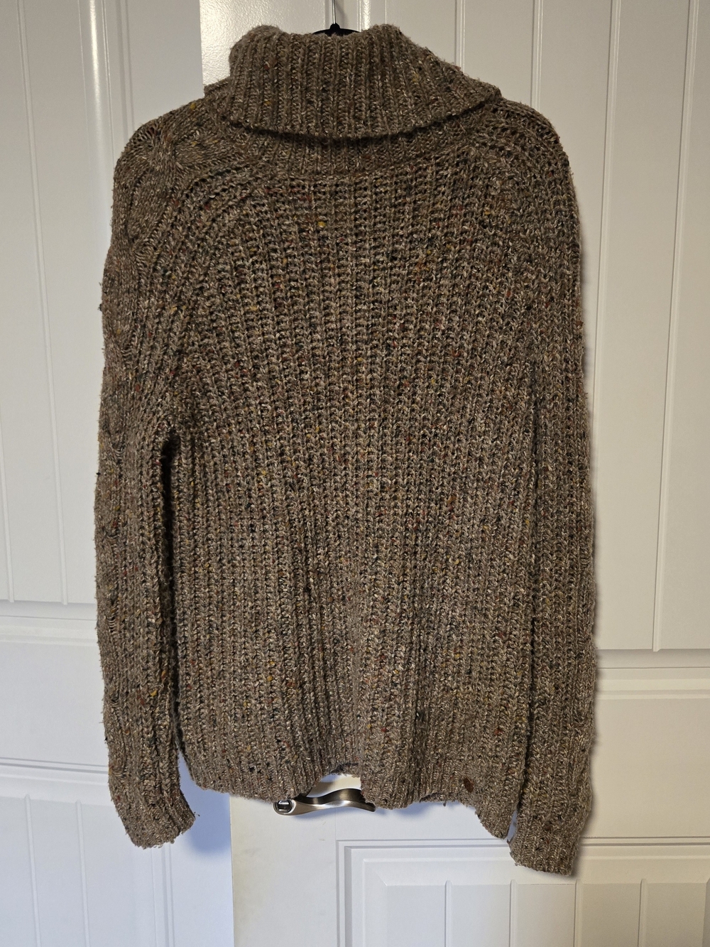 Abercrombie & Fitch Brown Tweed Turtleneck Sweater